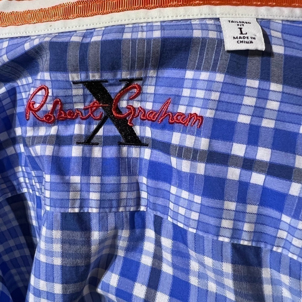 Robert Graham X Flip Cuff Plaid Checked Shirt - Picture 8 of 10